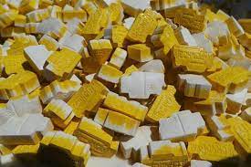 Buy Yellow And White Technogym MDMA – 330mg MDMA